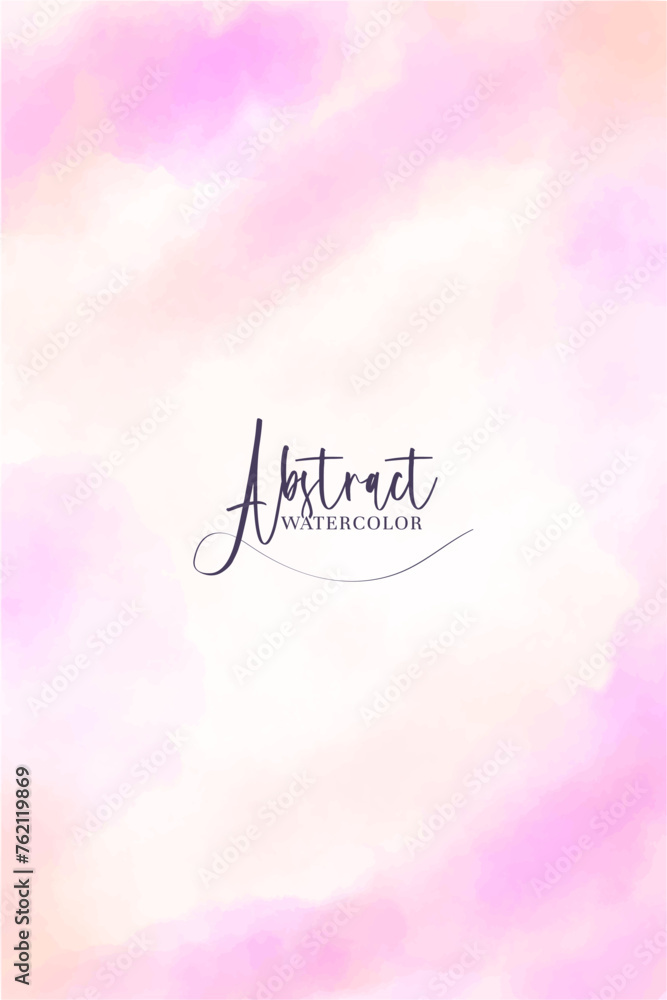 Abstract watercolor peach and pink poster background Abstract watercolor peach and pink poster background
