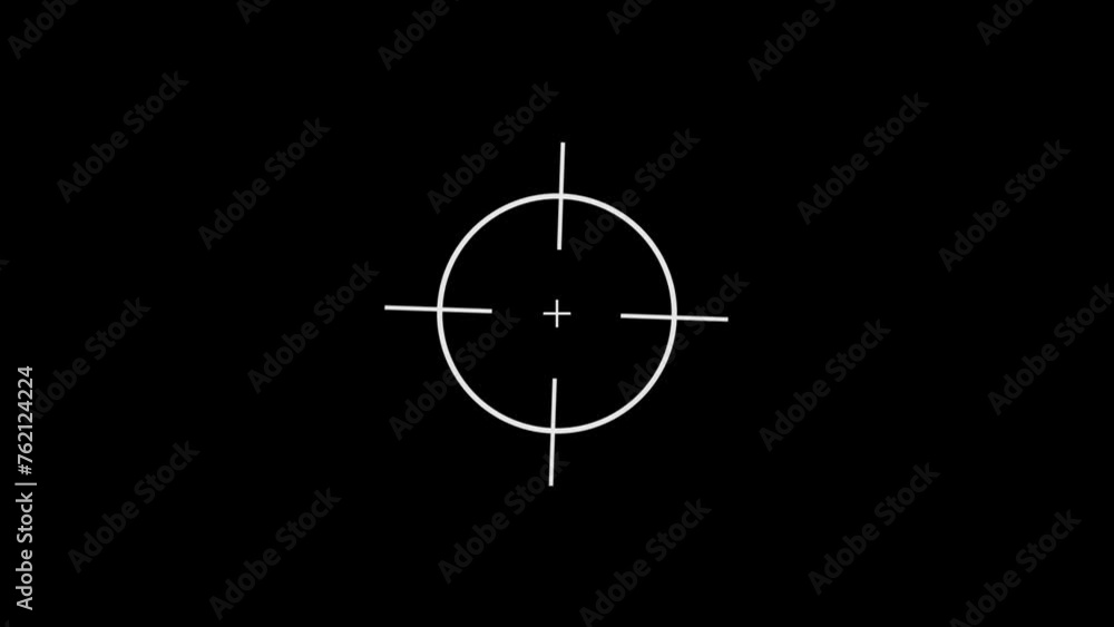 Gun target set icon, Sight sniper target, cross hair symbol motion background. k1_1187 Gun target set icon, Sight sniper target, cross hair symbol motion background. k1_1187