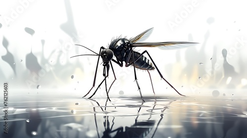 Mosquito the most dangerous insect make dangue fever cause problem to die people around the world  © Afaq