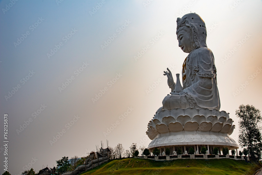 Fototapeta premium Wat Hyua pla kang is the most famous landmark, Chiang Rai, Thailand