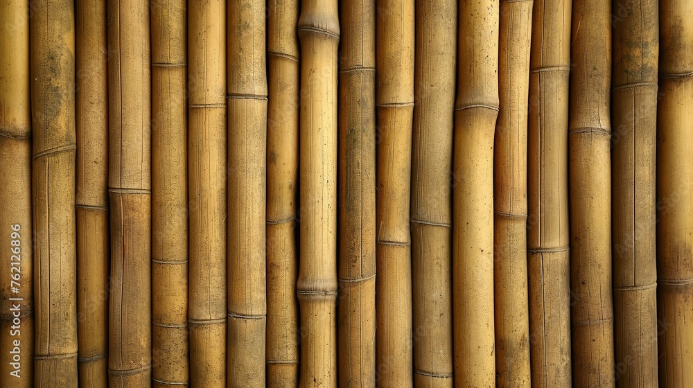 Fototapeta premium Bamboo canes. fence. background
