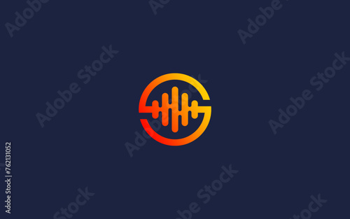 letter s with sound wave logo icon design vector design template inspiration