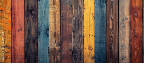 colored timber surface