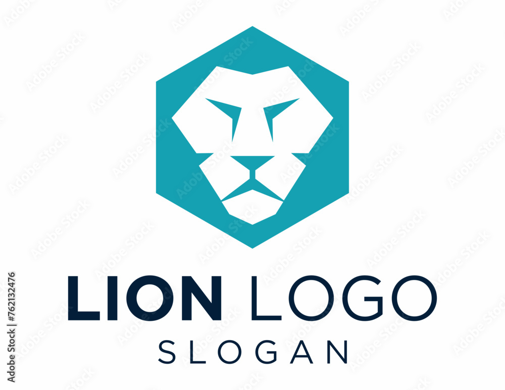 Logo design about Lion on a white background. made using the CorelDraw application.