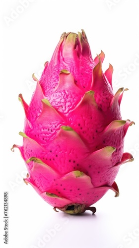 The fruit of the dragon fruit stands upright and beautiful.