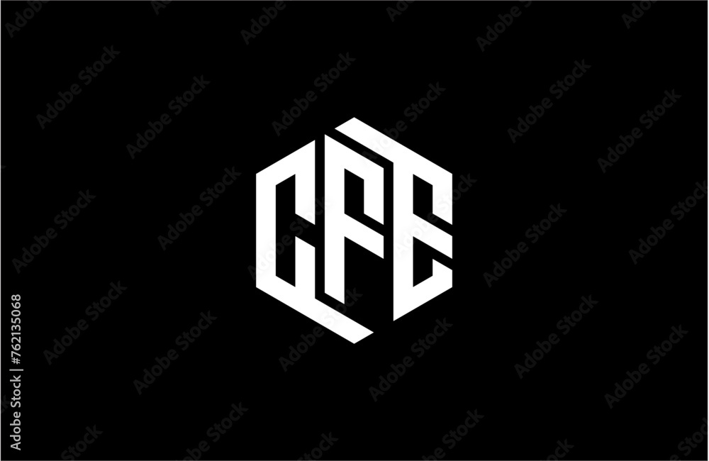 CFE creative letter logo design vector icon illustration CFE creative letter logo design vector icon illustration
