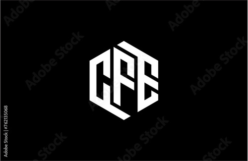 CFE creative letter logo design vector icon illustration photo