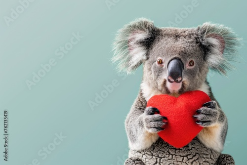 Koala's Loving Clutch: Fuzzy Warmth, AI Generative 