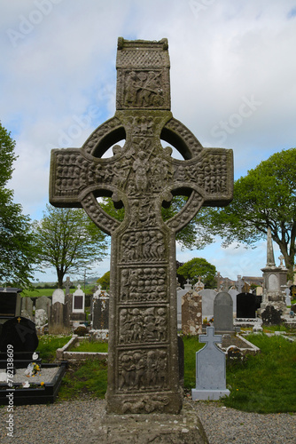 The High Cross of Muiredach in Monasterboice in Ireland   photo