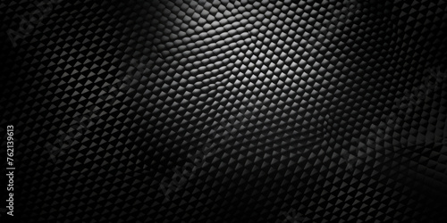 Black carbon fiber background with dark gradient, carbon texture for modern design, black background banner