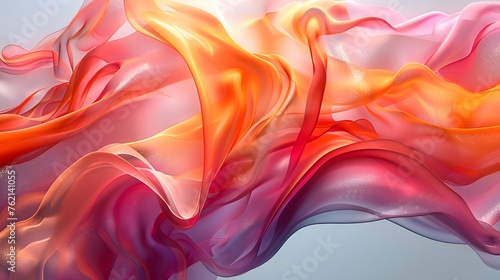 Swirling colors interact in a fluid dance, showcasing vibrant hues and dynamic patterns that capture the chaos and beauty of abstract art, illustration from Generative AI
