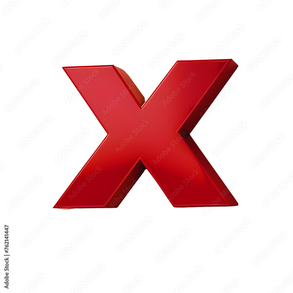 Red crossmark isolated tick symbols Red crossmark isolated tick symbols