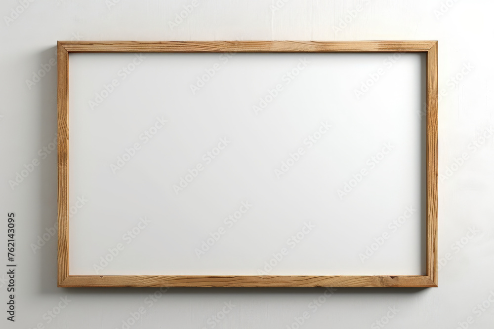 wood oak frame on white background wood oak frame on white background