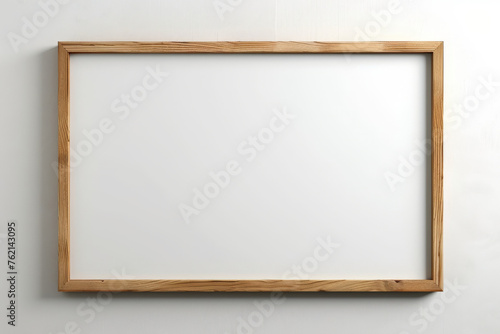 wood oak frame on white background © Nice Seven