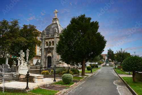 Detail of the cemetery of Portugalete