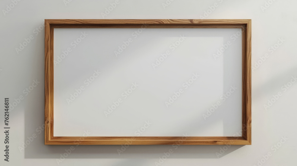 wood oak frame on white background wood oak frame on white background