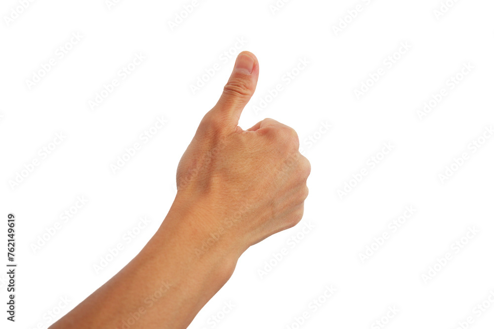 Showing a hand signal meaning Showing a hand signal meaning