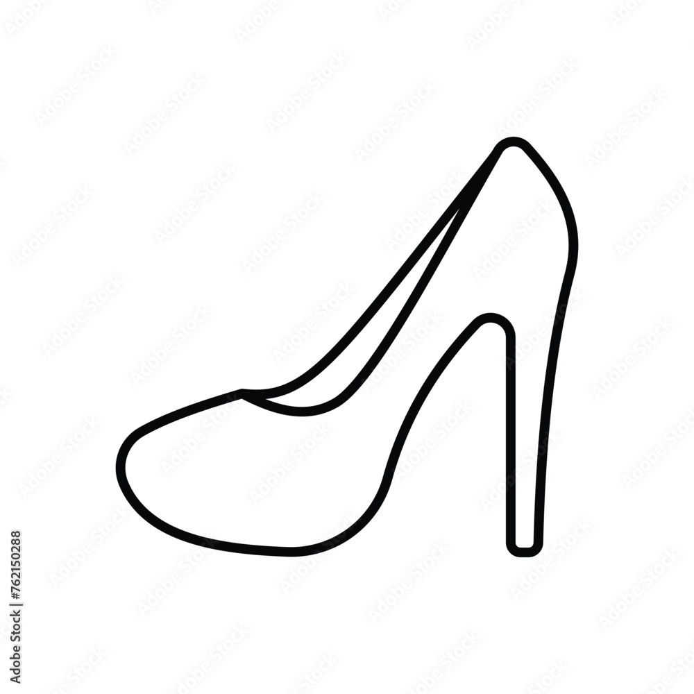 Thin line Heels vetor icon Thin line Heels vetor icon