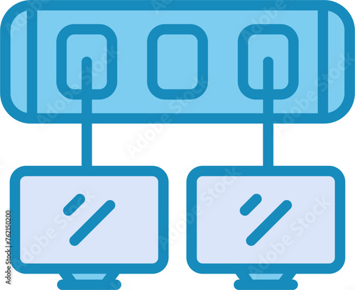 Network Switch Vector Icon