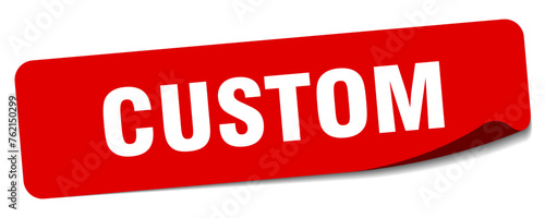 custom sticker. custom label