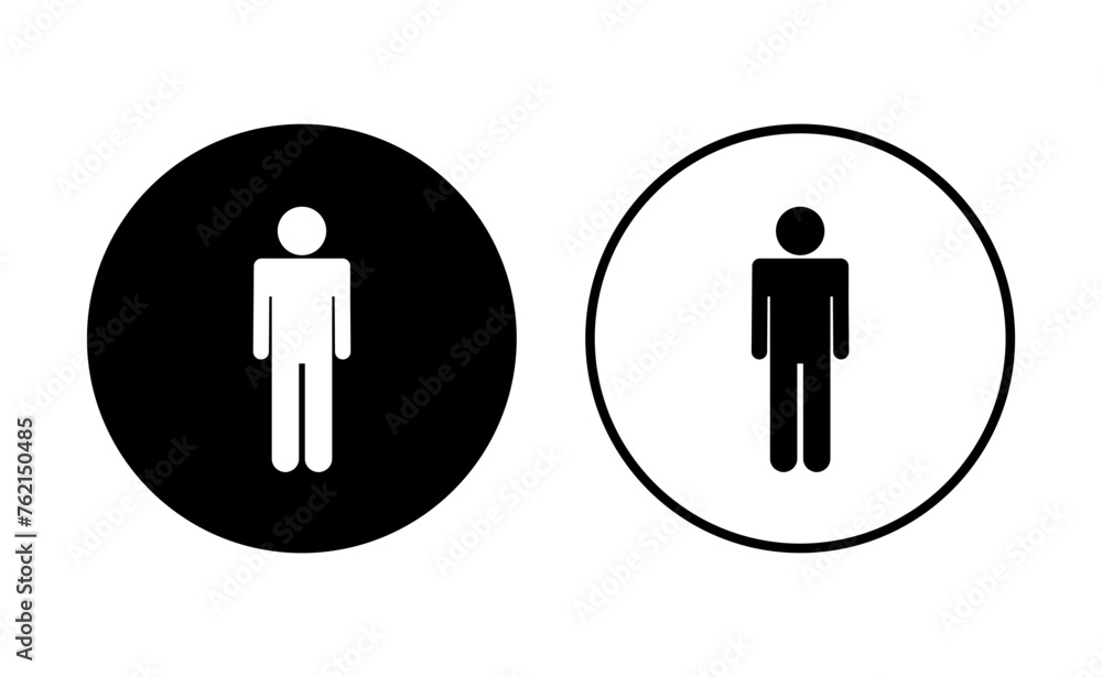 Man icon set. male icon vector. human symbol Man icon set. male icon vector. human symbol