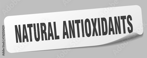 natural antioxidants sticker. natural antioxidants label