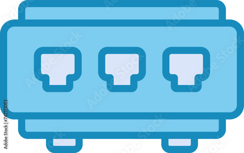 Network Switch Vector Icon