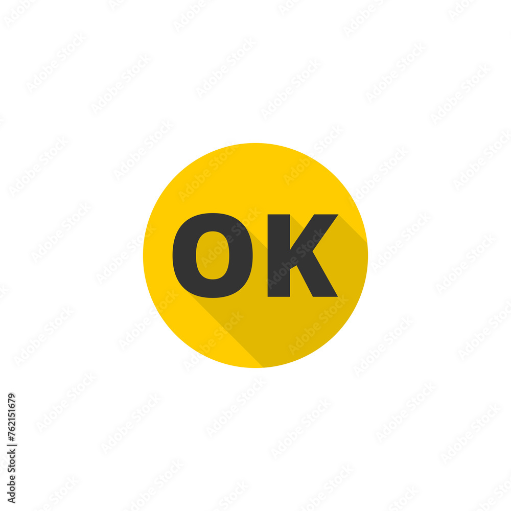 Ok icon isolated on transparent background Ok icon isolated on transparent background