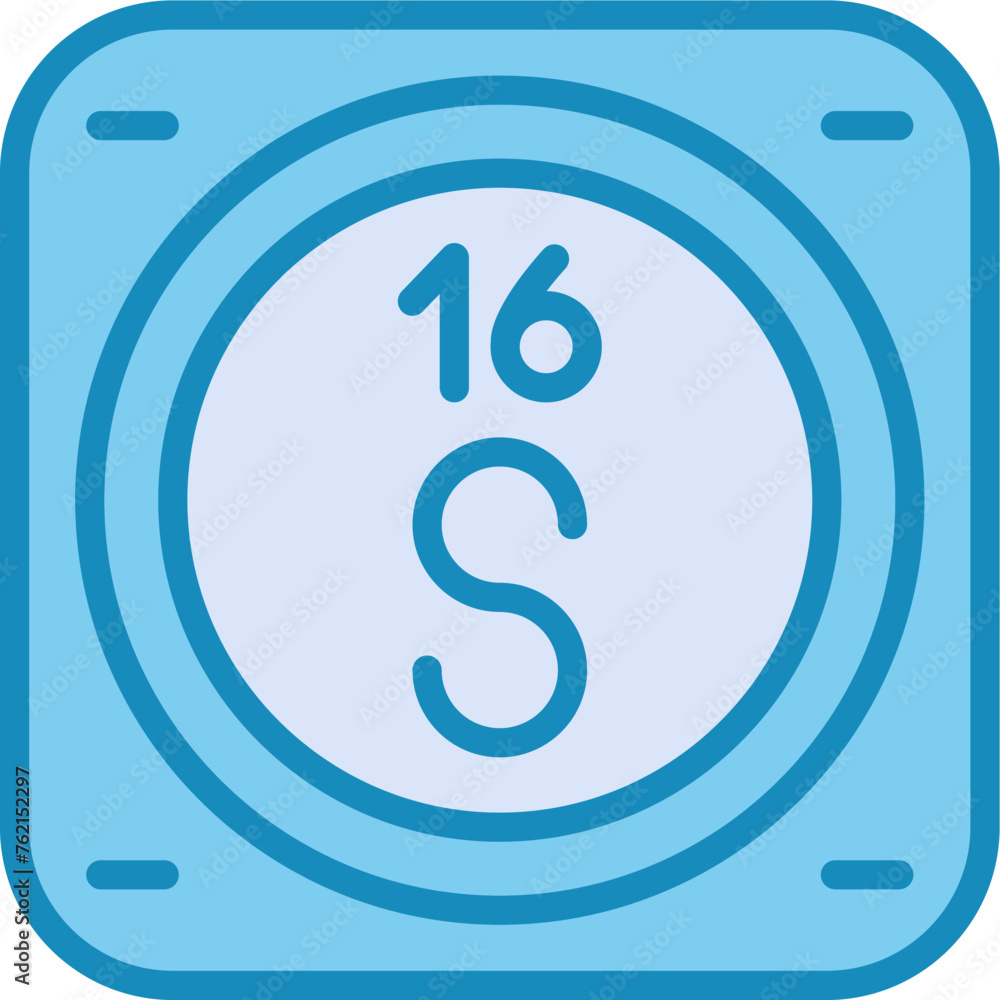 Sulfur Vector Icon
