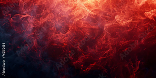 red fire flames on dark background, banner