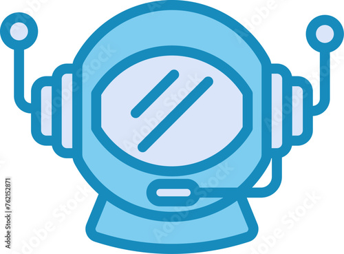 Astronaut Helmet Vector Icon