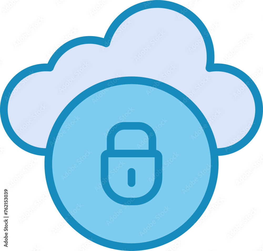 Cloud Security Vector Icon Cloud Security Vector Icon