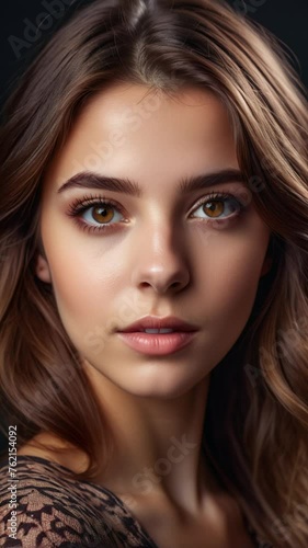 Wallpaper Mural Aging woman studio portrait. Aging process of small girl to senior lady, slideshow illustrates transformation from 1 to 90 years old. Vertical video Torontodigital.ca