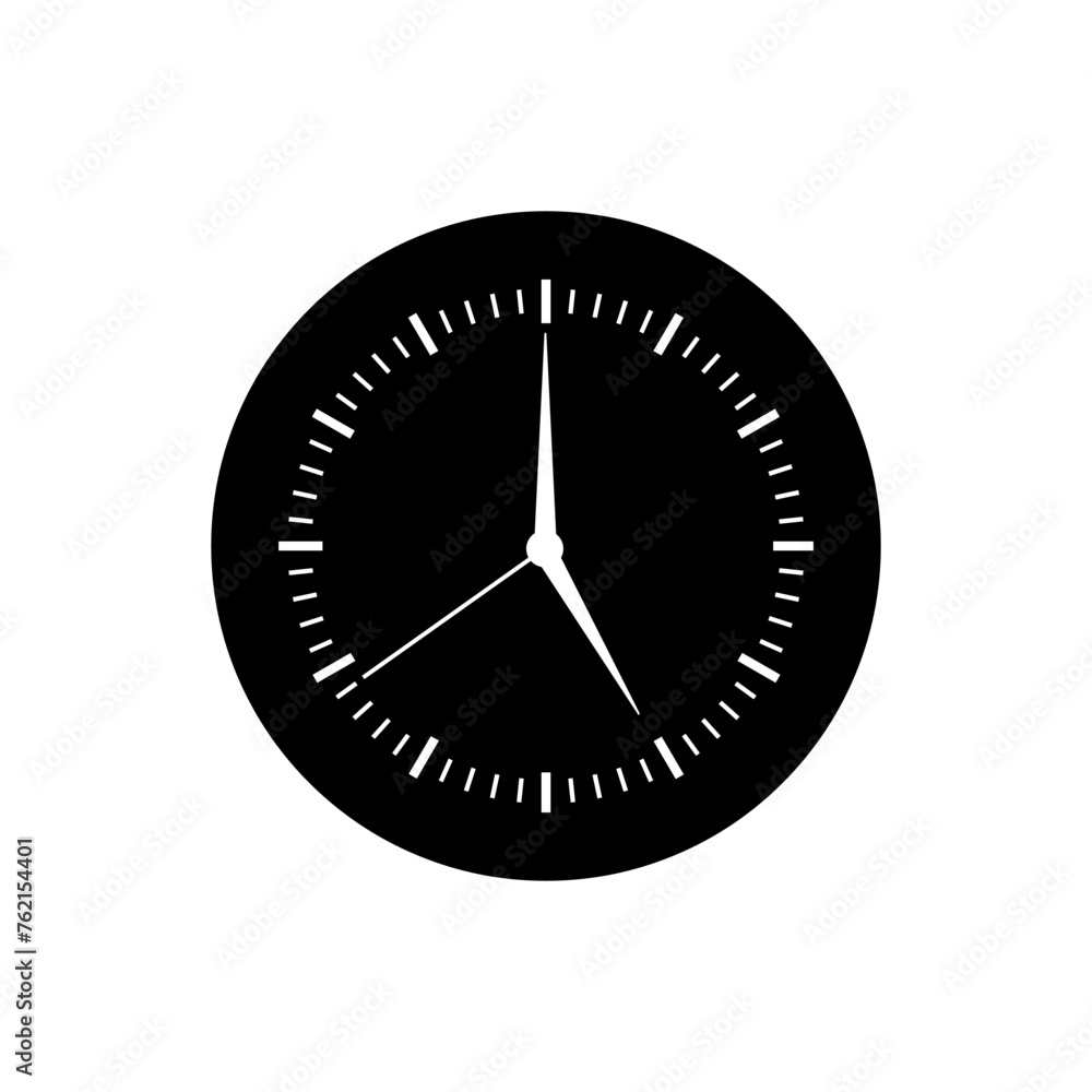 Watch icon vector. Time illustration sign. Wall Clock symbol. Clock logo.
