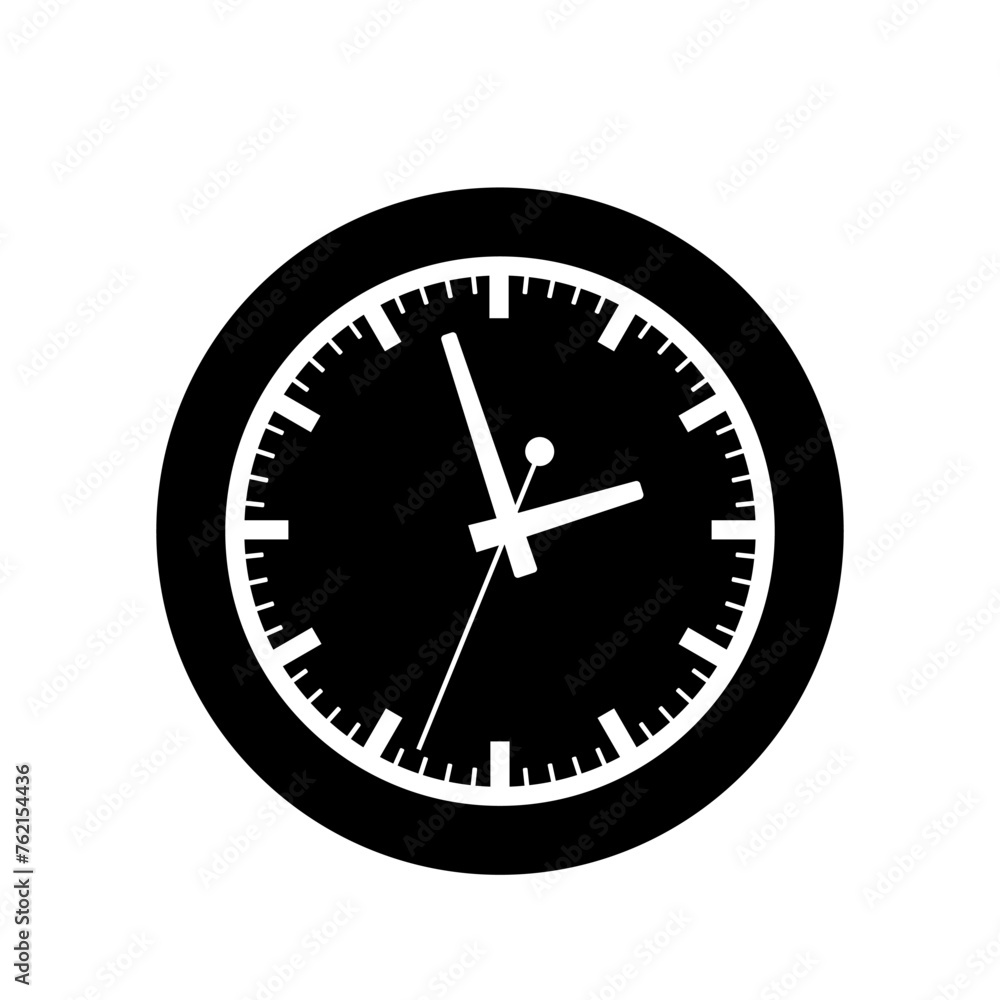 Watch icon vector. Time illustration sign. Wall Clock symbol. Clock logo. Watch icon vector. Time illustration sign. Wall Clock symbol. Clock logo.