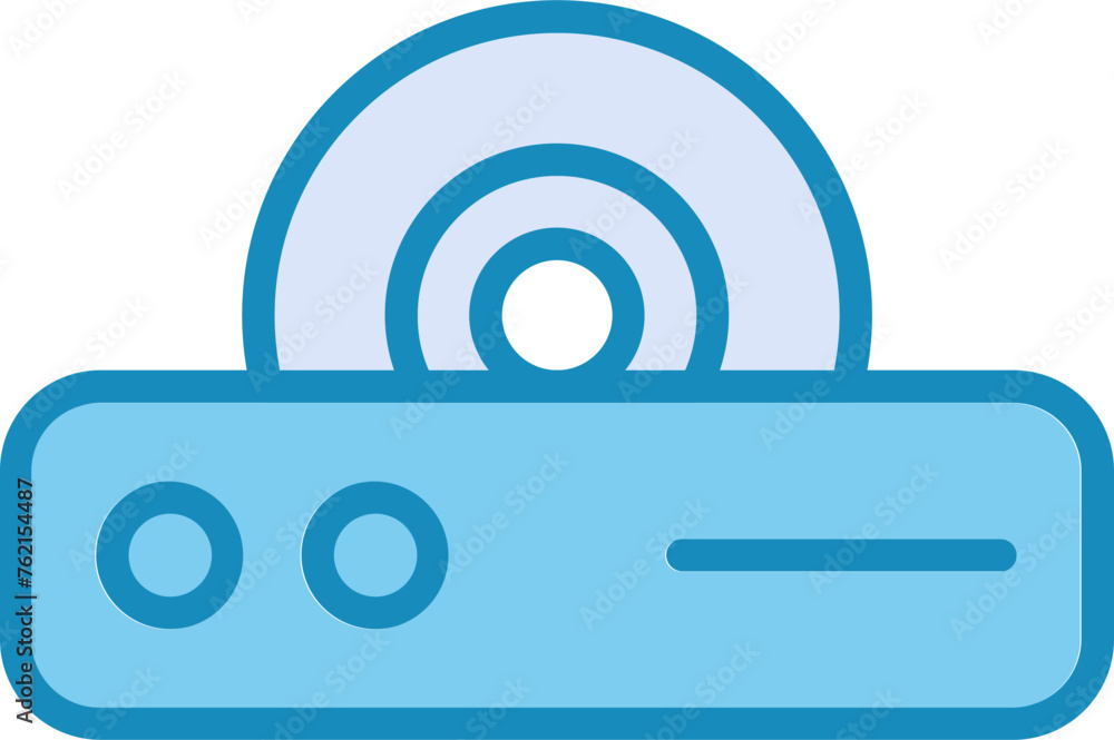 DVD Player Vector Icon DVD Player Vector Icon