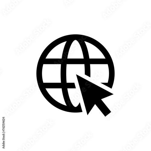Website vector Icon. www illustration sign. Site symbol. Internet logo.