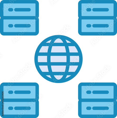 Content Delivery Network Vector Icon