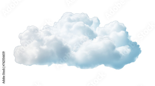 blue sky with clouds isolated on transparent background