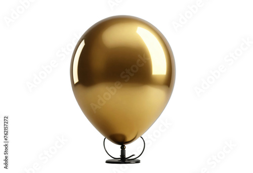 golden and black festival bloons isolated transparent png ai generated photo
