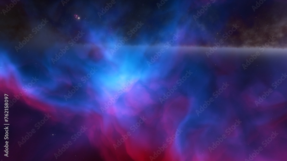 nebula gas cloud in deep outer space
