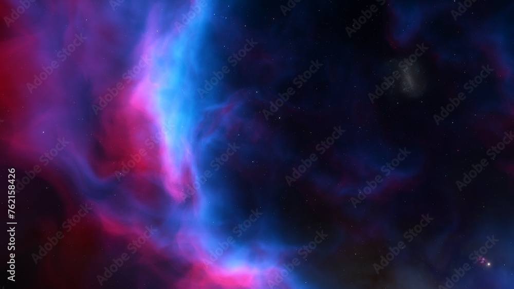 Cosmic background with a blue purple nebula and stars
Cosmic background with a blue purple nebula and stars