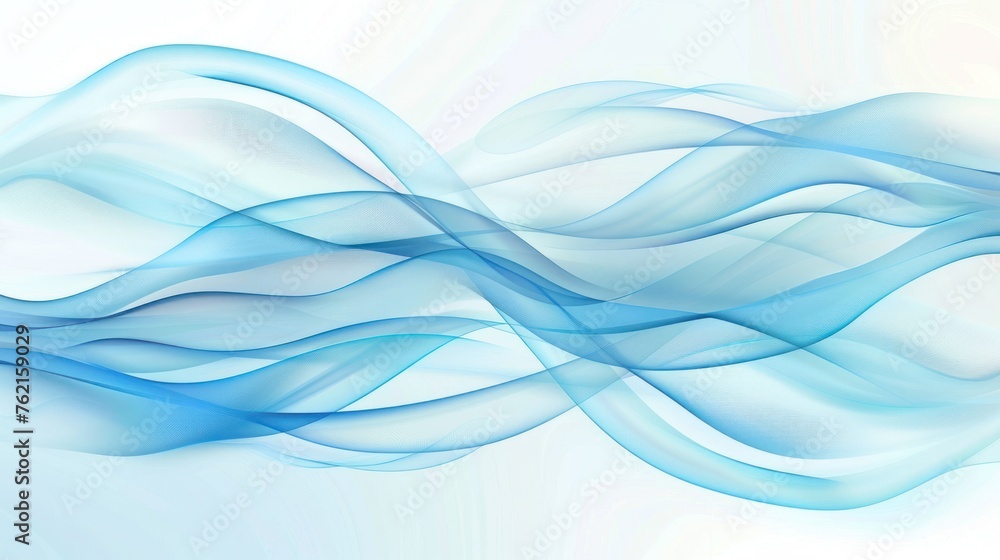 Abstract white background with dynamic soft blue smooth wave. AI generated image Abstract white background with dynamic soft blue smooth wave. AI generated image