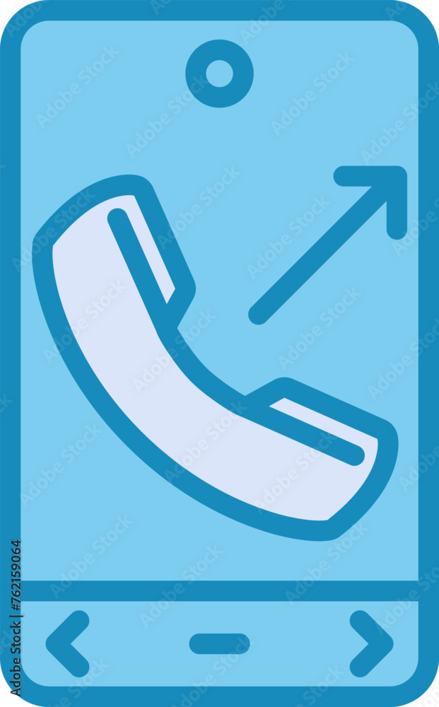 Out Going Call Vector Icon Out Going Call Vector Icon