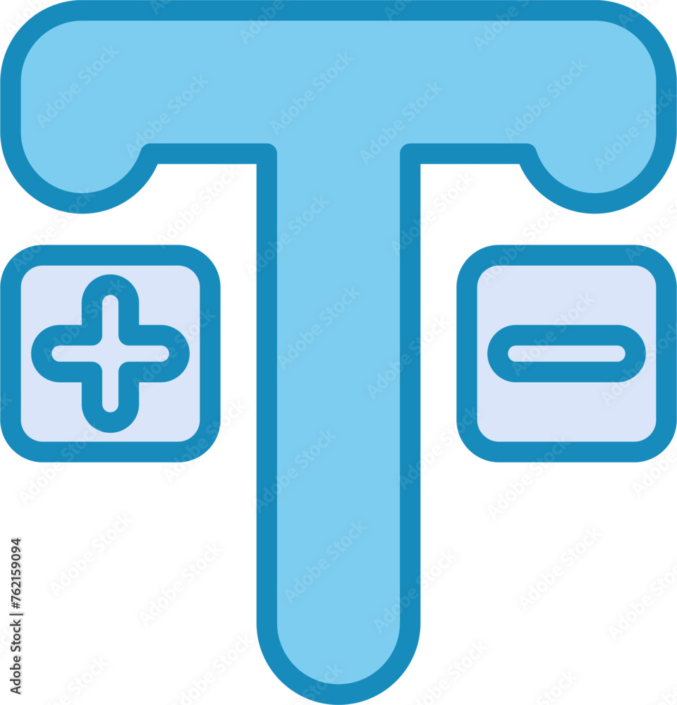 Obraz premium Text Vector Icon