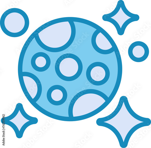 Moon And Stars Vector Icon