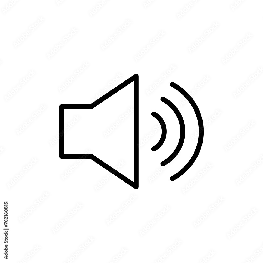 Speaker icon vector isolated on white background. Volume icon. Loudspeaker icon vector. Audio. Sound Speaker icon vector isolated on white background. Volume icon. Loudspeaker icon vector. Audio. Sound