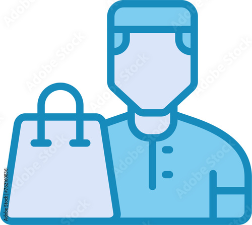 User Shopping Vector Icon