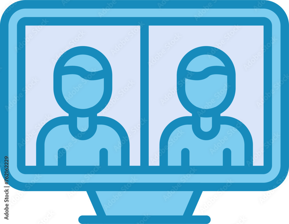Telepresence Vector Icon Telepresence Vector Icon