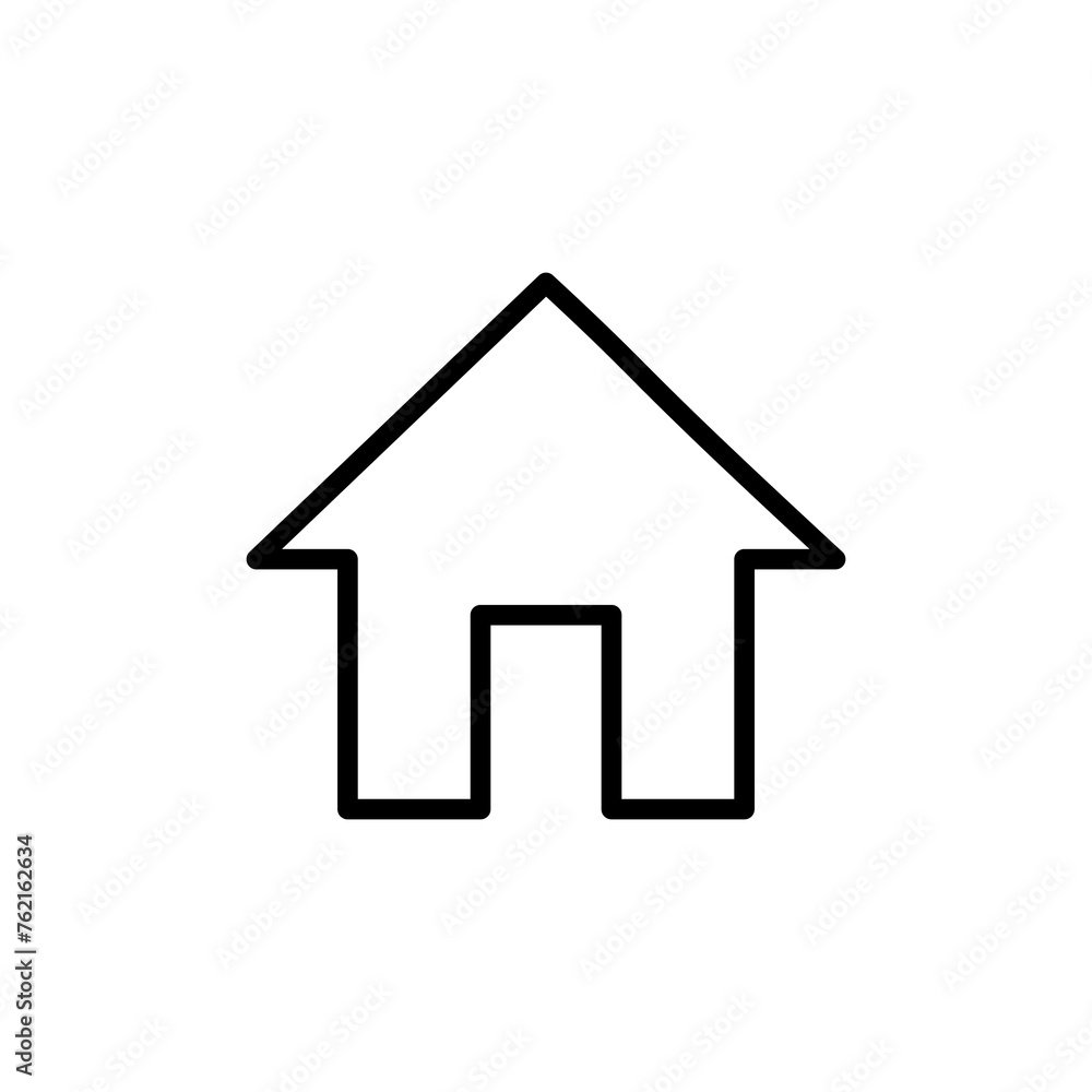 Home icon vector isolated on white background. House vector icon. Address Home icon vector isolated on white background. House vector icon. Address